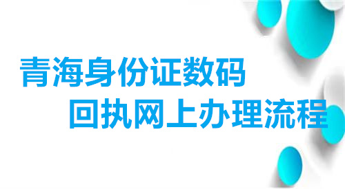 青海身份证数码回执网上办理流程